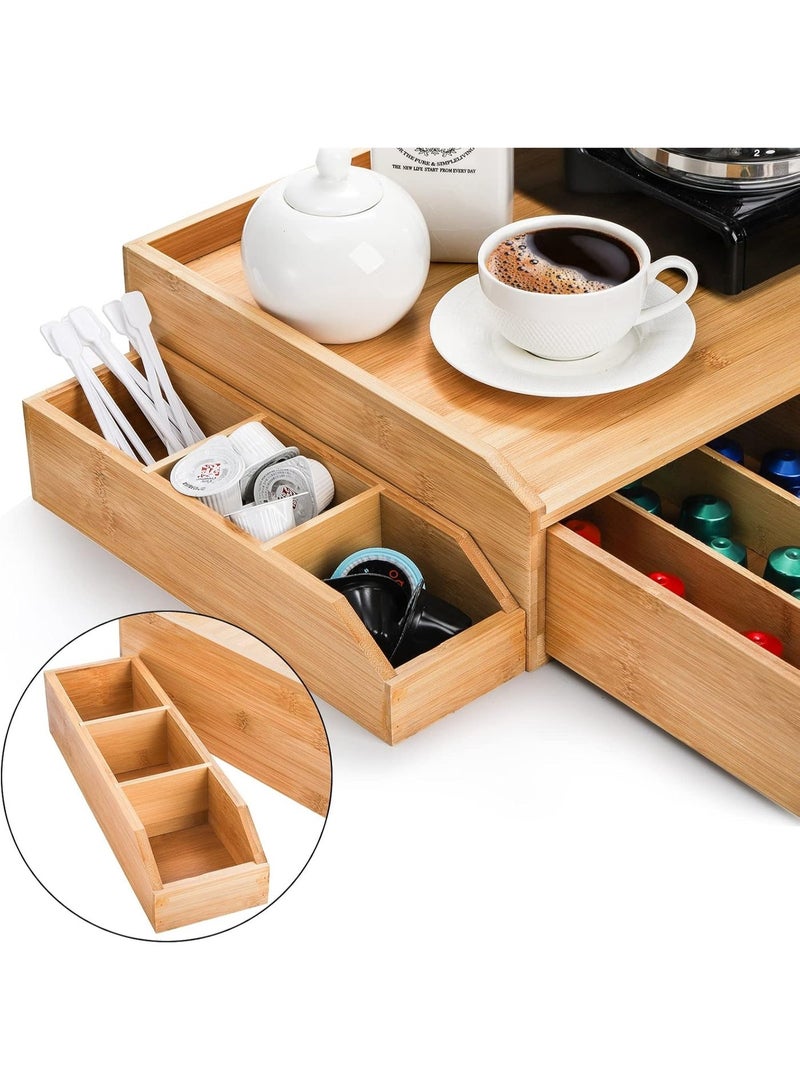 SOUJOY Organizer Drawer for Coffee Pods   Organizer for Counter, Space-Saving Coffee Pod Storage with Smooth Pull-Out Drawer for Kitchen, Office & Home Coffee Bar - Image 5